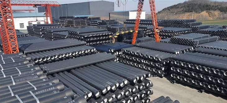 Nodular cast iron pipe finished